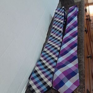2 Tommy Hilfiger Plaid Ties...NEW CONDITION...NO TAGS